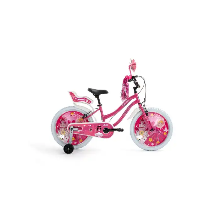 BİSAN QUEEN KIZ ÇOCUK BİSİKLETİ 30CM V 20 JANT METALİK PEMBE PEMBE