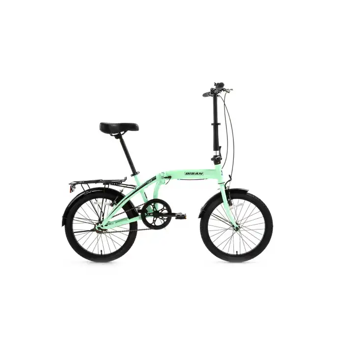 BİSAN TWIN KATLANIR BİSİKLET 32CM V 20 JANT 1 VİTES MİNT YEŞİLYEŞİL SİYAH