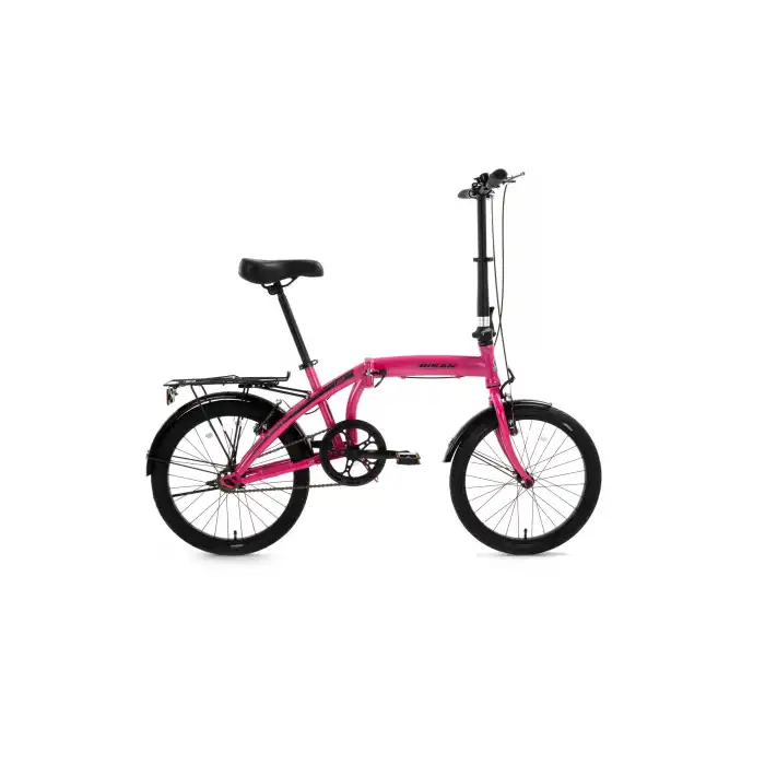 BİSAN TWIN KATLANIR BİSİKLET 32CM V 20 JANT 1 VİTES METALİK PEMBE PEMBE SİYAH
