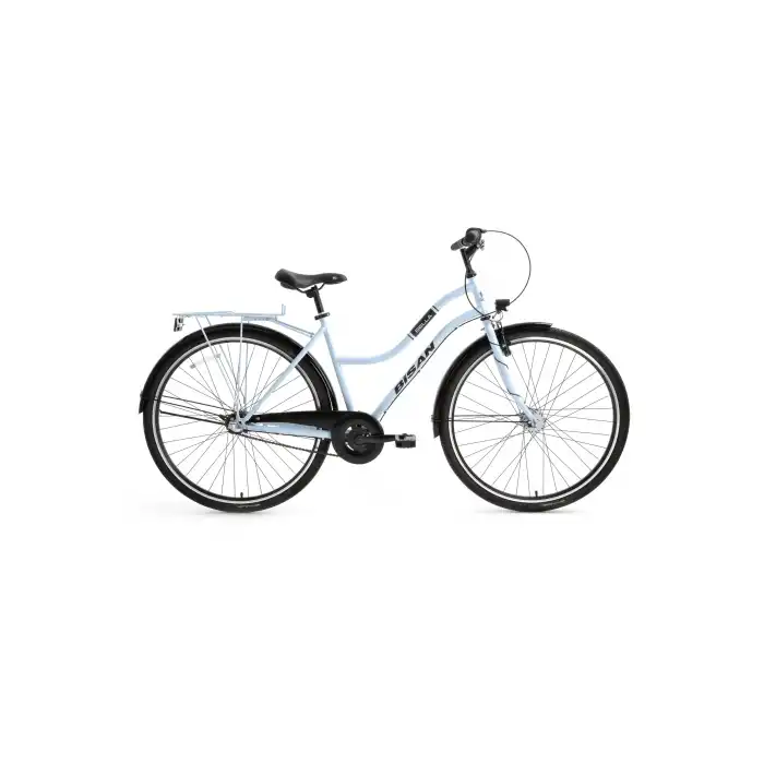 BİSAN BELLA KADIN ŞEHİR BİSİKLETİ 42CM V 26 JANT 3 VİTES BUZ MAVİ SİYAH