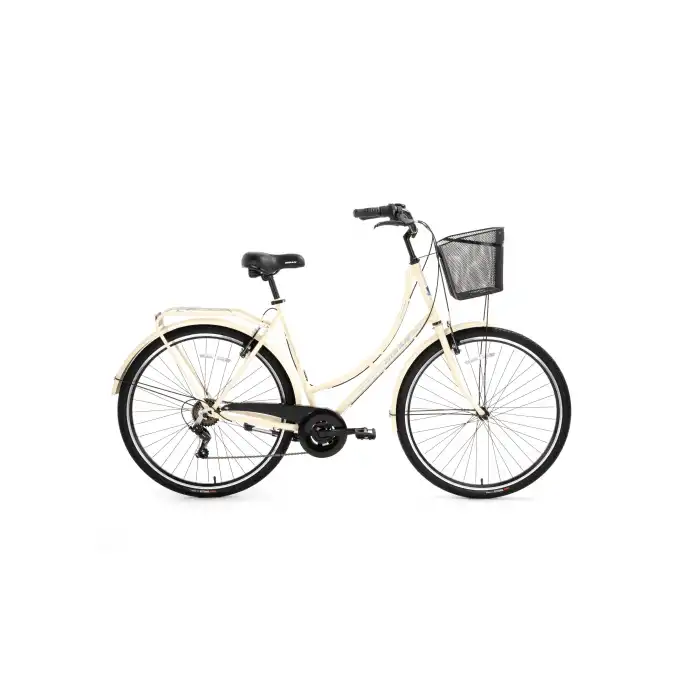 BİSAN PARADISE S KADIN ŞEHİR BİSİKLETİ 56CM V 28 JANT 7 VİTES KREM SİYAH