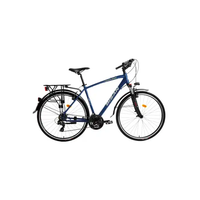 BİSAN TRX 8100 CITY ERKEK ŞEHİR BİSİKLETİ 52CM V 28 JANT 21 VİTES LACİVERT YEŞİL BEYAZ
