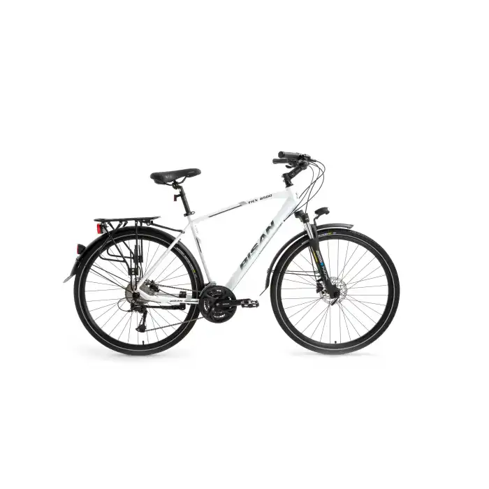 BİSAN TRX 8500 CITY ERKEK ŞEHİR BİSİKLETİ 46CM HD 28 JANT 27 VİTES MAT BEYAZ LACİVERT