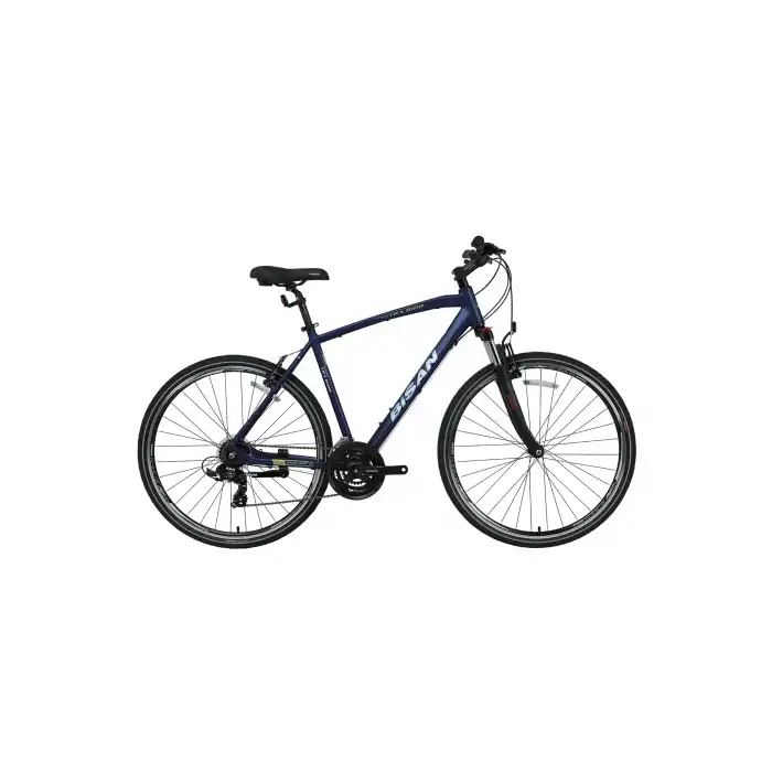 BİSAN TRX 8100 ERKEK ŞEHİR BİSİKLETİ 56CM V 28 JANT 21 VİTES LACİVERT YEŞİL BEYAZ