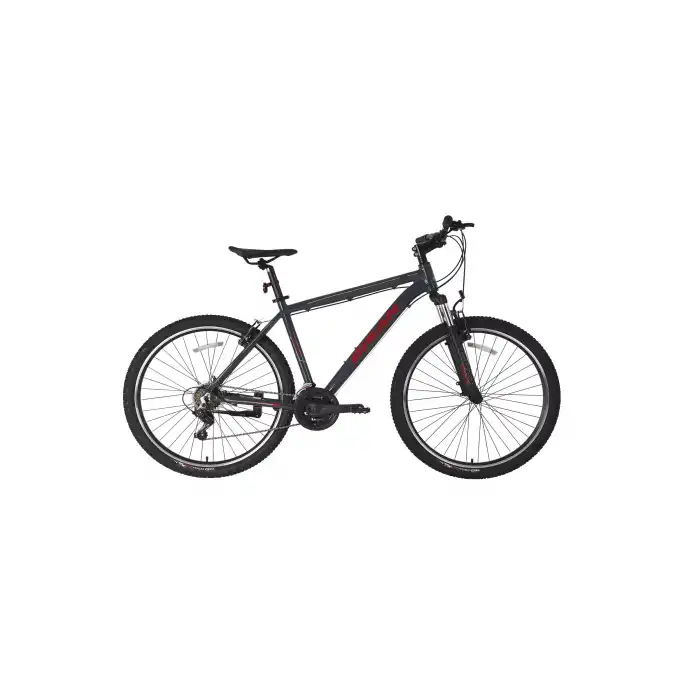 BİSAN ATLAS ERKEK DAĞ BİSİKLETİ 43CM V 26 JANT 21 VİTES PARLAK GRİ KIRMIZI
