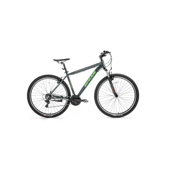 BİSAN ATLAS ERKEK DAĞ BİSİKLETİ 43CM V 26 JANT 21 VİTES PARLAK GRİ YEŞİL