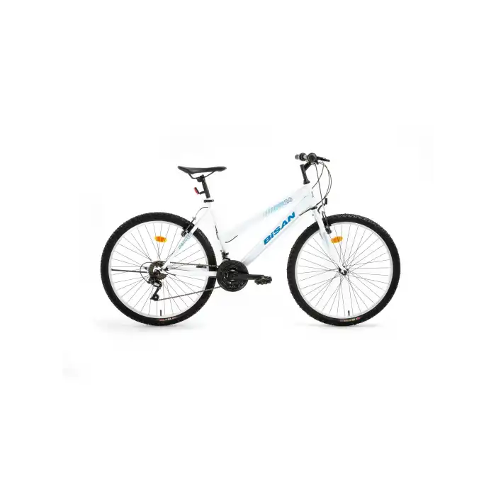BİSAN DISCOVER KADIN DAĞ BİSİKLETİ 42CM V 26 JANT 21 VİTES METALİK BEYAZ MAVİ