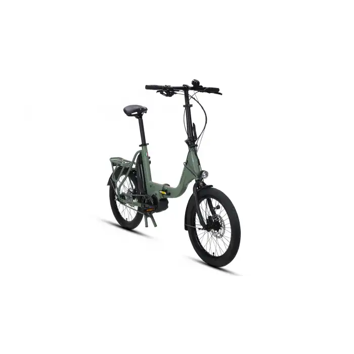 CARRARO E-FLEXI 6.1 KATLANIR BİSİKLET 460H HD 20 JANT NEX.8 VİTES MAT KOYU YEŞİL ADAÇAYI KIRMIZI