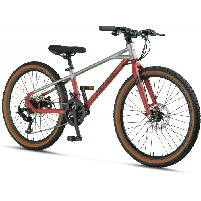 MOSSO DEMARCH M-24-MD ERKEK DAĞ BİSİKLETİ  280H 24 JANT 21 VİTES GREY RED
