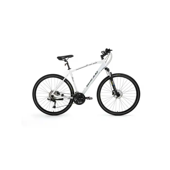 BİSAN TRX 8500 ERKEK ŞEHİR BİSİKLETİ 46CM HD 28 JANT 27 VİTES MAT BEYAZ LACİVERT