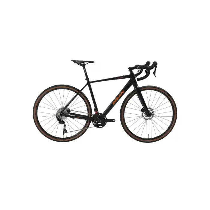 BİSAN ALL TRAIL GRX600 ERKEK YARIŞ BİSİKLETİ 520H HD 28 JANT 22 VİTES MAT SİYAH TURUNCU