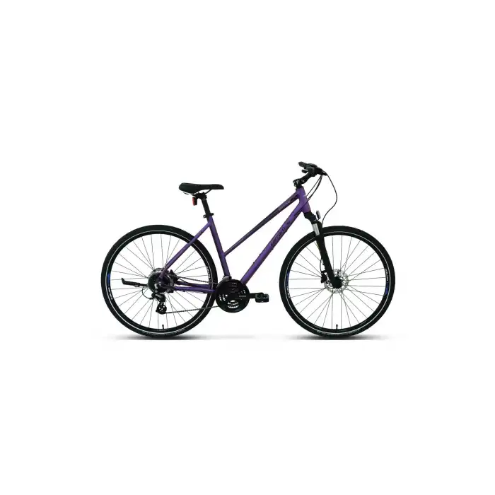 CARRARO SPORTIVE 226 KADIN ŞEHİR BİSİKLETİ 406H HD 28 JANT 24 VİTES MAT MOR KIRIK BEYAZ