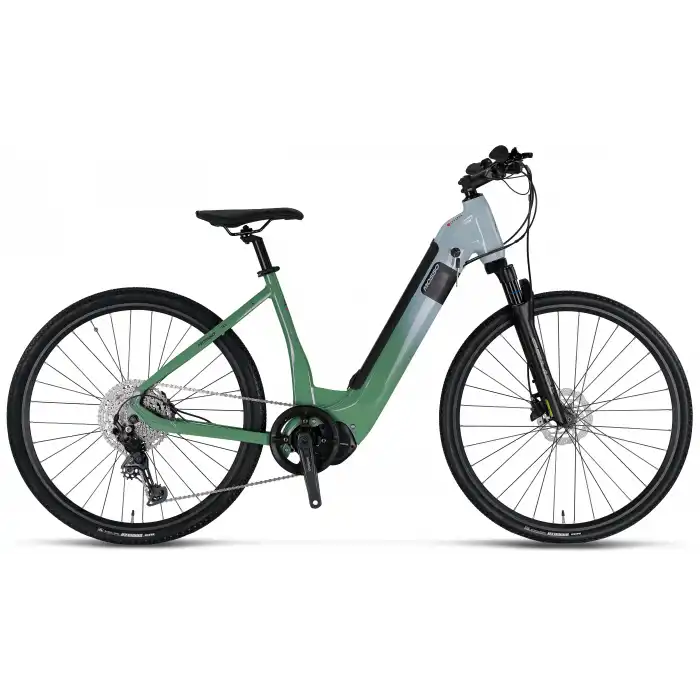 MOSSO E-LEGARDA ELEKTRİKLİ KADIN ŞEHİR BİSİKLET 450H HYD 28 JANT 10 VİTES GREEN L.GREEN