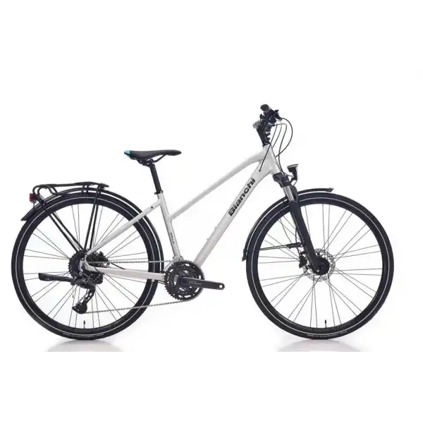 BIANCHI SPILLO TOURER ST CUES KADIN ŞEHİR BİSİKLETİ 430H HD 28 JANT 20 VİTES LIGHT GREY MATT GRAPHITE GLOSS