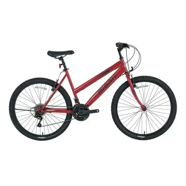 BİSAN SENTIERO KADIN DAĞ BİSİKLETİ 46CM V 26 JANT 21 VİTES METALİK KIRMIZI SİYAH