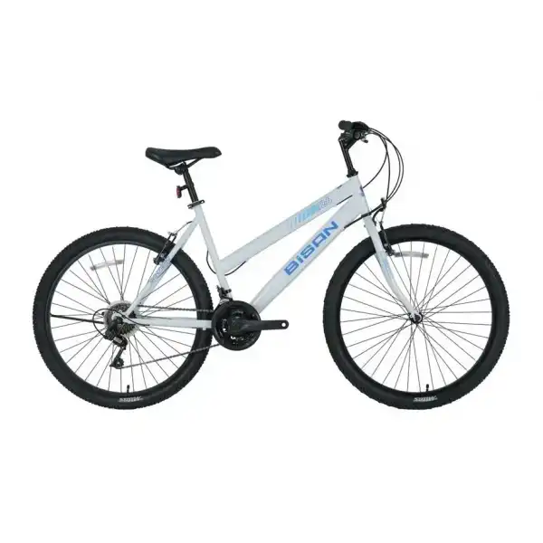 BİSAN SENTIERO KADIN DAĞ BİSİKLETİ 46CM V 26 JANT 21 VİTES METALİK BEYAZ MAVİ