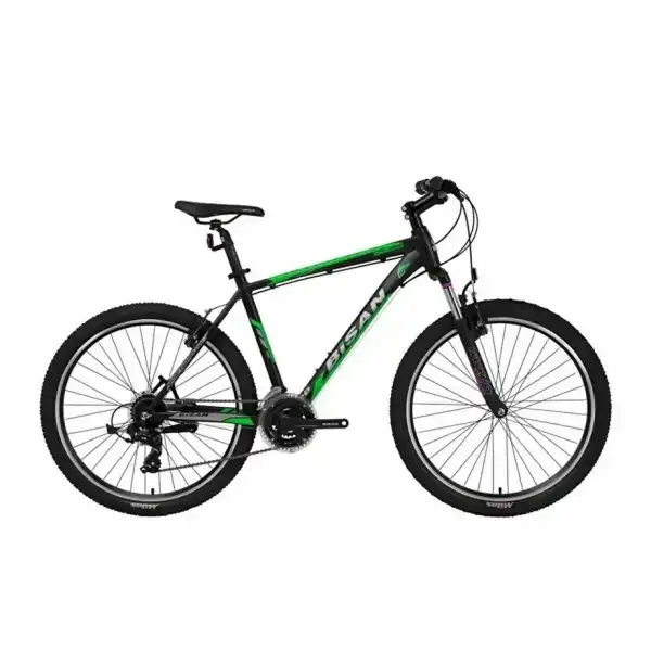 BİSAN MTX 7050 ERKEK DAĞ BİSİKLETİ 48CM V 29 JANT 21 VİTES MAT SİYAH YEŞİL
