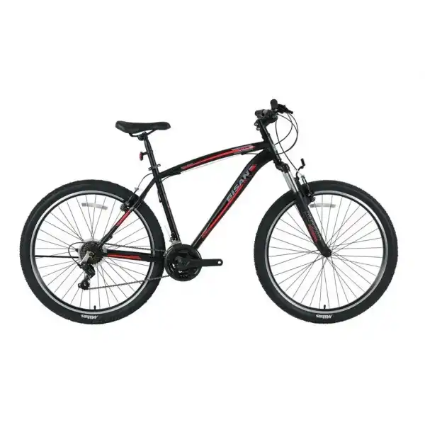 BİSAN MTS 4600 ERKEK DAĞ BİSİKLETİ 34CM V 24 JANT 21 VİTES MAT SİYAH TURUNCU