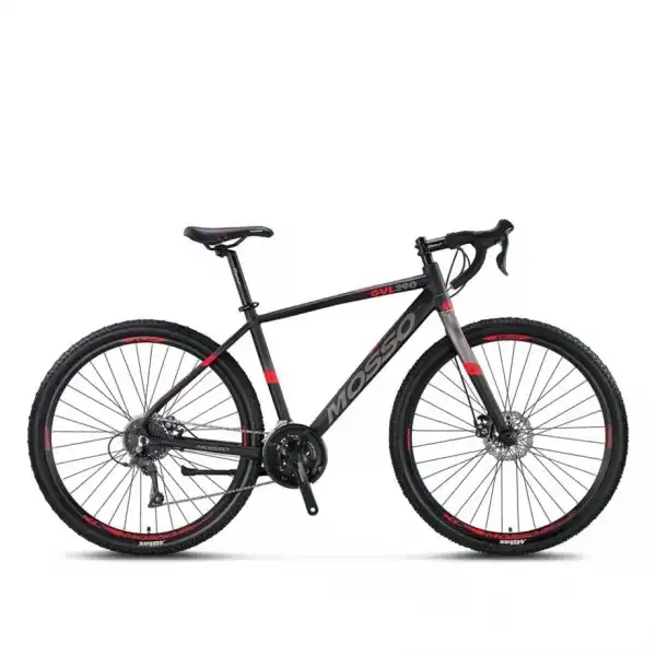 MOSSO GVL290 CLARIS ERKEK YARIŞ BİSİKLETİ 430H MD 29 JANT 16 VİTES SİYAH KIRMIZI
