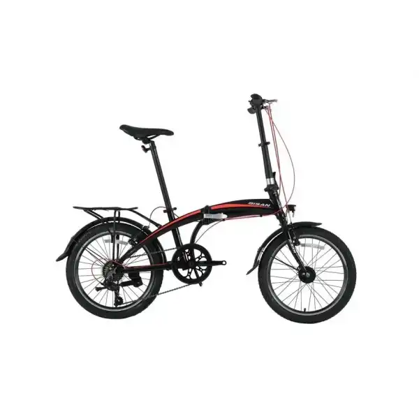 BİSAN FX 3500-TOURNEY KATLANIR BİSİKLET 32CM V 20 JANT 7 VİTES SİYAH KIRMIZI