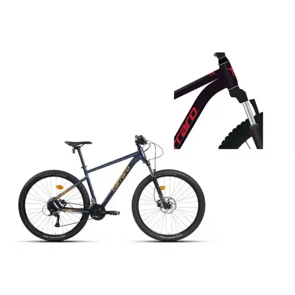 CARRARO CRX 924 ERKEK DAĞ BİSİKLETİ 400H HD 29 JANT 24 VİTES KARANLIK MOR KIRMIZI