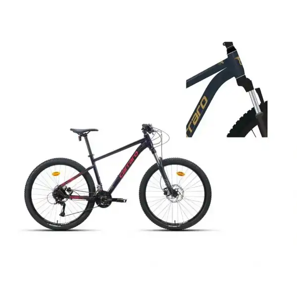 CARRARO CRX 724 ERKEK DAĞ BİSİKLETİ 440H HD 27.5 JANT 24 VİTES PARILTILI LACİVERT BRONZ