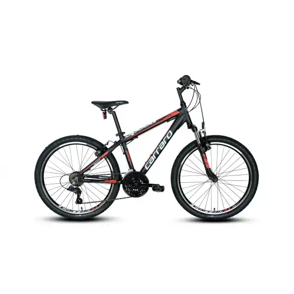 CARRARO SPEED 240 ERKEK DAĞ BİSİKLETİ 360H V 24 JANT 21 VİTES MAT SİYAH KIRMIZI KOYU KIRMIZI