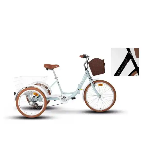 CARRARO CARAVAN KARGO KATLANIR ŞEHİR BİSİKLETİ 410H V 24 JANT 6 VİTES SİYAH KAHVERENGİ