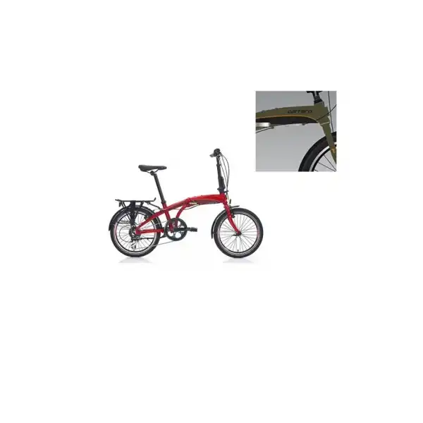 CARRARO FLEXI 108 V KATLANIR BİSİKLET 285H 20 JANT 8 VİTES MAT HAKİ SİYAH TURUNCU