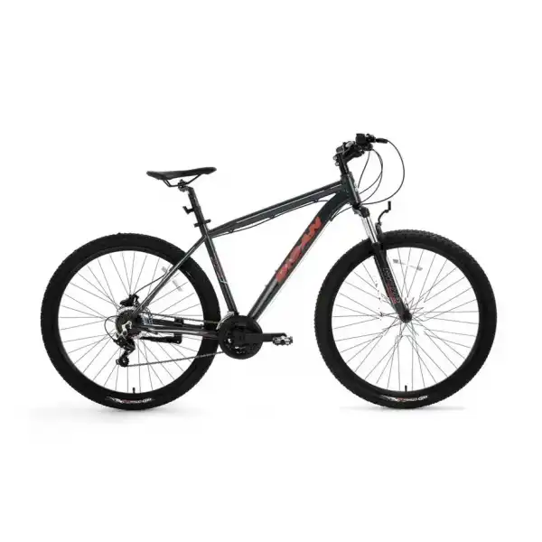 BİSAN ATLAS ERKEK DAĞ BİSİKLETİ 43CM V 26 JANT 21 VİTES PARLAK GRİ KIRMIZI