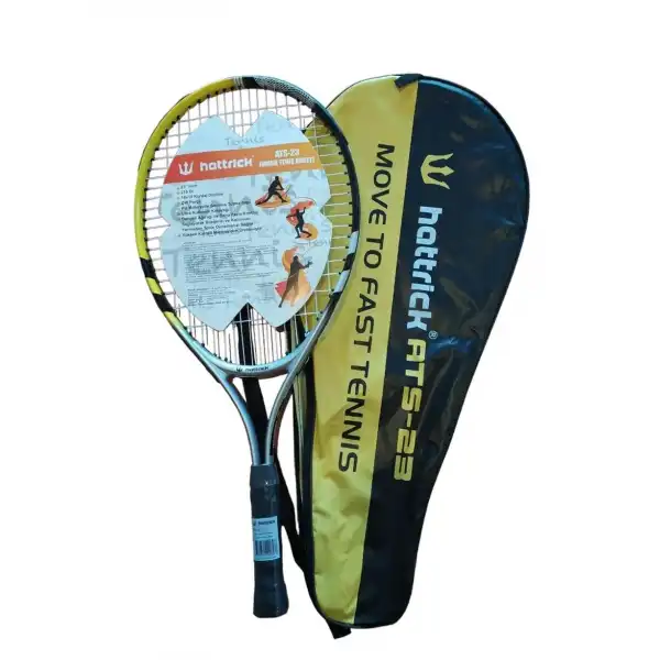HATTRICK ATS23 JUNIOR TENİS RAKETİ 23 INCH 215GR SARI SİYAH