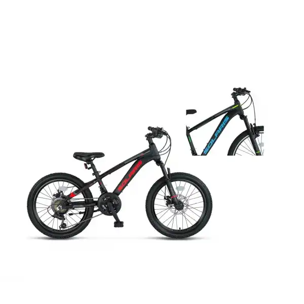 ÜMİT 2051 SOLARIS ERKEK ÇOCUK BİSİKLETİ 254H MD 20 JANT 21 VİTES BLACK BLUE