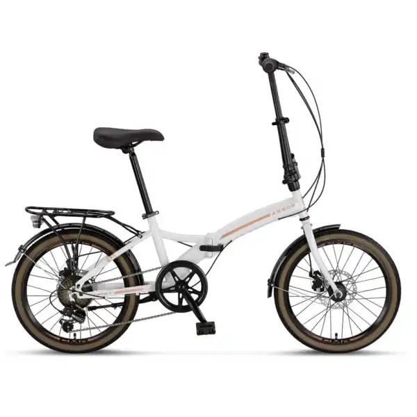 ÜMİT 2035 ASSOS 2D KATLANIR BİSİKLET V 20 JANT 6 VİTES KREM KARAMEL
