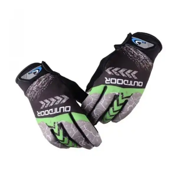 OUTDOOR XBYC-HJ-1504 KROS UZUN PARMAK ELDİVEN SİYAH MAVİ