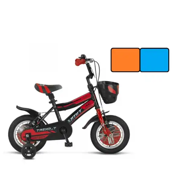 ÜMİT 1202 TREND-Y-BMX-SEPET-V-ERKEK ÇOCUK BİSİKLETİ 12 JANT TURUNCU MAVİ