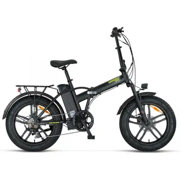 MOSSO IGNERA-RR ELEKTRİKLİ KATLANIR BİSİKLET 420H HD 20 JANT 7 VİTES MAT SİYAH LIME