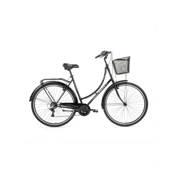 BİSAN PARADISE S KADIN ŞEHİR BİSİKLETİ 56CM V 28 JANT 7 VİTES PARLAK SİYAH GRİ