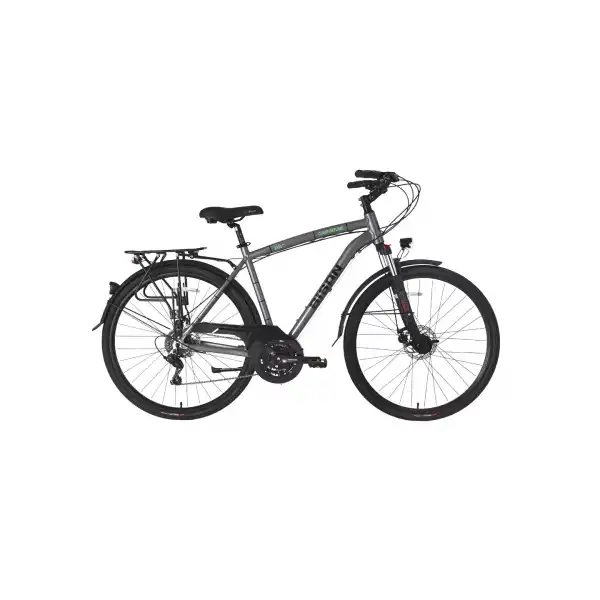 BİSAN COMFORTLİNE ERKEK ŞEHİR BİSİKLETİ 52CM MD 28 JANT 21 VİTES METALİK GRİ YEŞİL