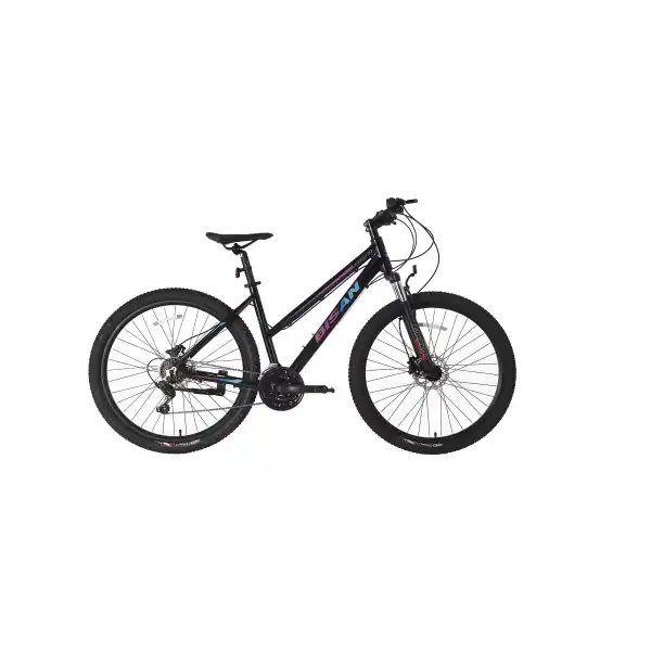 BİSAN ATHENA KADIN DAĞ BİSİKLETİ 43CM HD 26 JANT 21 VİTES PARLAK SİYAH MAVİ MOR