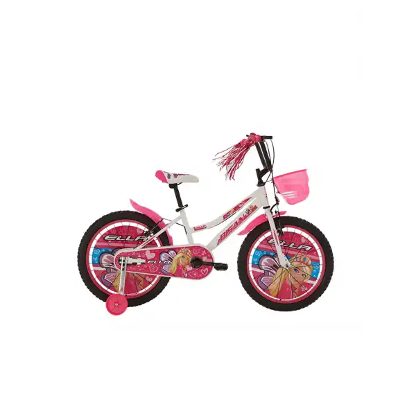 BİSAN ELLA KIZ ÇOCUK BİSİKLETİ 30 CM V 20 JANT BEYAZ PEMBE