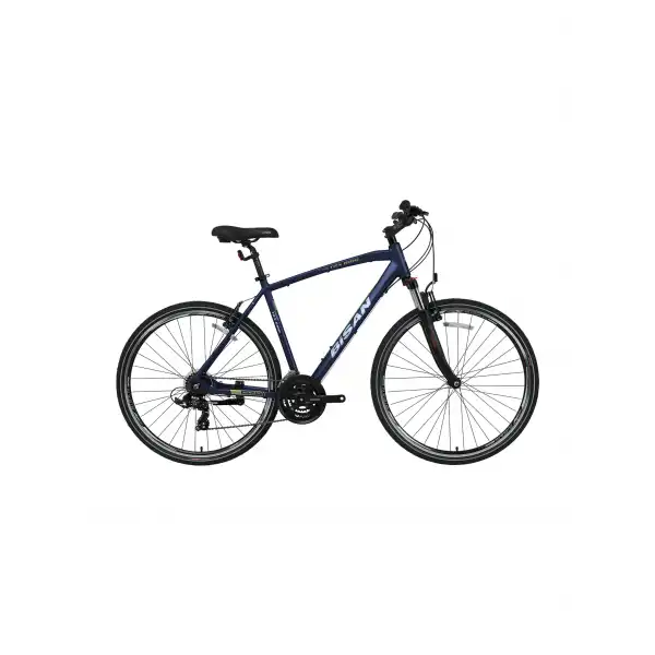 BİSAN TRX 8100 ERKEK ŞEHİR BİSİKLETİ 54CM V 28 JANT 21 VİTES LACİVERT YEŞİL BEYAZ