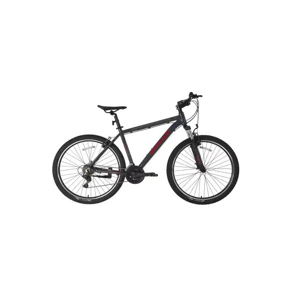 BİSAN ATLAS ERKEK DAĞ BİSİKLETİ 43CM V 26 JANT 21 VİTES PARLAK GRİ KIRMIZI