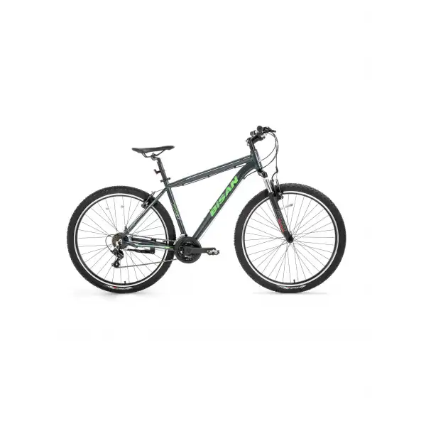 BİSAN ATLAS ERKEK DAĞ BİSİKLETİ 43CM V 26 JANT 21 VİTES PARLAK GRİ YEŞİL