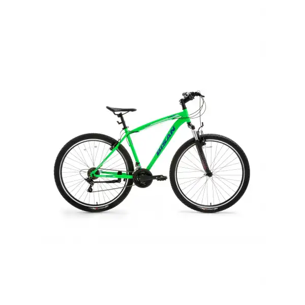 BİSAN LEON ERKEK DAĞ BİSİKLETİ 48CM V 27.5 JANT 21 VİTES NEON YEŞİL LACİVERT