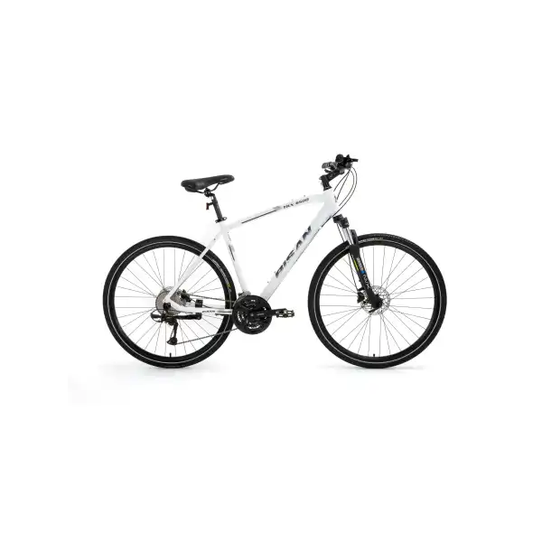 BİSAN TRX 8500 ERKEK ŞEHİR BİSİKLETİ 46CM HD 28 JANT 27 VİTES MAT BEYAZ LACİVERT