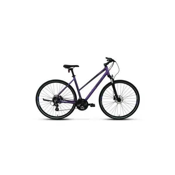 CARRARO SPORTIVE 226 KADIN ŞEHİR BİSİKLETİ 406H HD 28 JANT 24 VİTES MAT MOR KIRIK BEYAZ