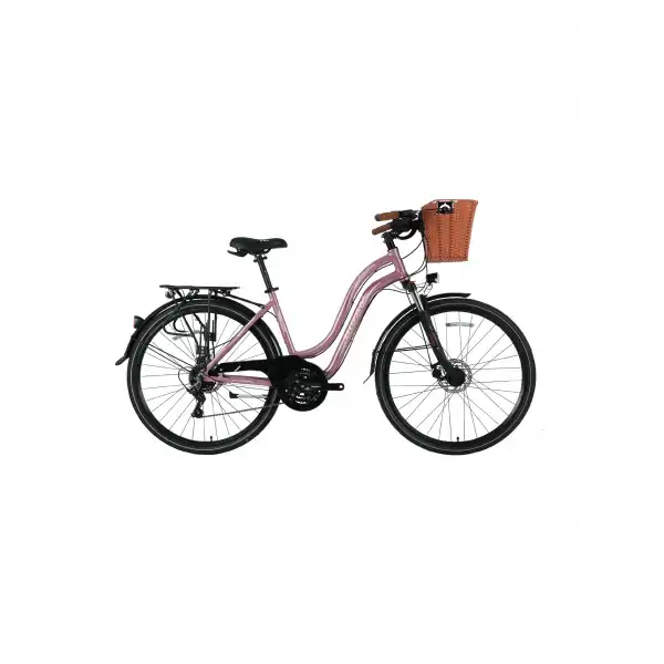 BİSAN CTX 6300 BAYAN ŞEHİR BİSİKLETİ 460H MD 28 JANT 21 VİTES PEMBE MOR