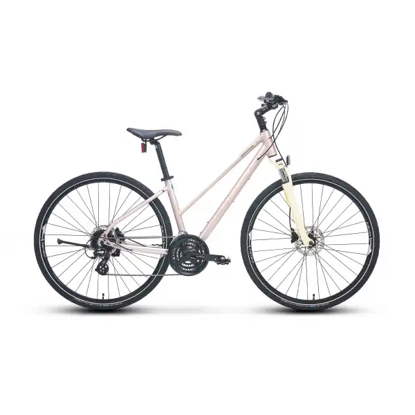 CARRARO SPORTIVE 226 KADIN ŞEHİR BİSİKLETİ 457H HD 28 JANT 24 VİTES MAT METALİK PEMBE BEJ MOR