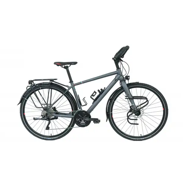 CARRARO CR-T WORLD ERKEK ŞEHİR BİSİKLETİ 560H HD 28 JANT 22 VİTES MAT ANTRASİT KIRMIZI
