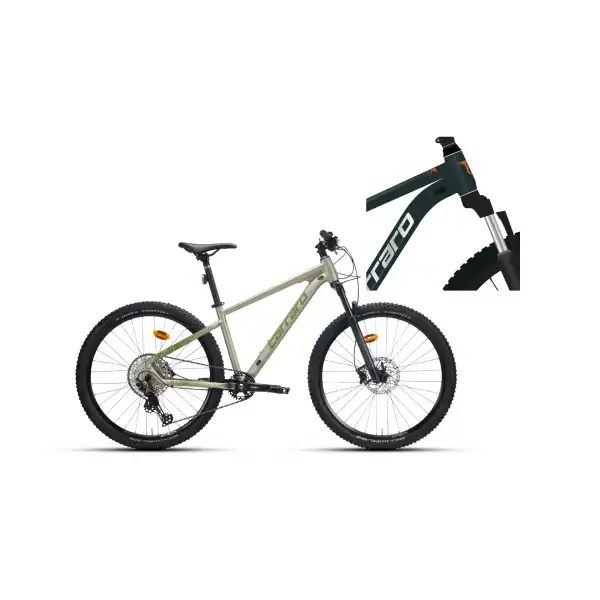 CARRARO CRX 712 ERKEK DAĞ BİSİKLETİ 360H HD 27.5 JANT 12 VİTES ORMAN YEŞİL BAKIR TURUNCU KROM